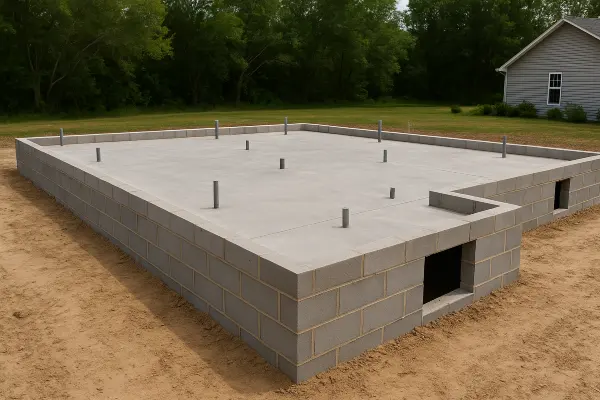 a finished concrete foundation for a new house from Concrete Contractor Bulls Prime in Round Rock, TX - Concrete Contractor Company a finished concrete foundation for a new house from Concrete Contractor Bulls Prime in Round Rock, TX - Concrete Contractor Company