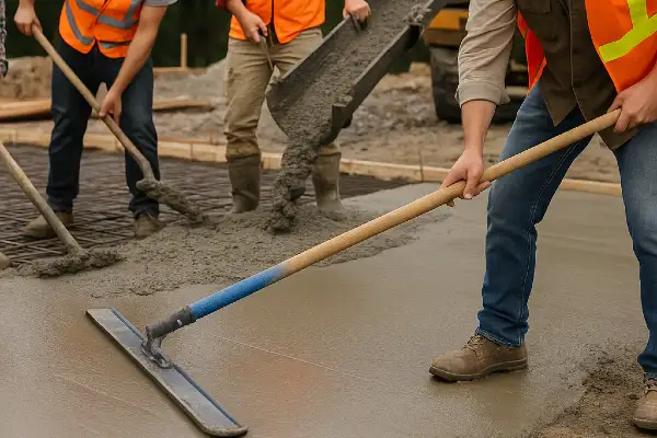 a new concrete foundation for a house from Concrete Contractor Bulls Prime in Round Rock, TX - Stamped Concrete Patio